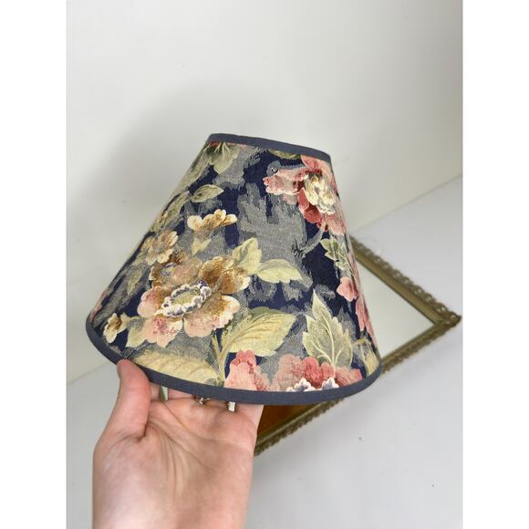 Small Floral Shabby Chic Lampshade- Vintage Country Cottage Floral Design - Picture 5 of 10